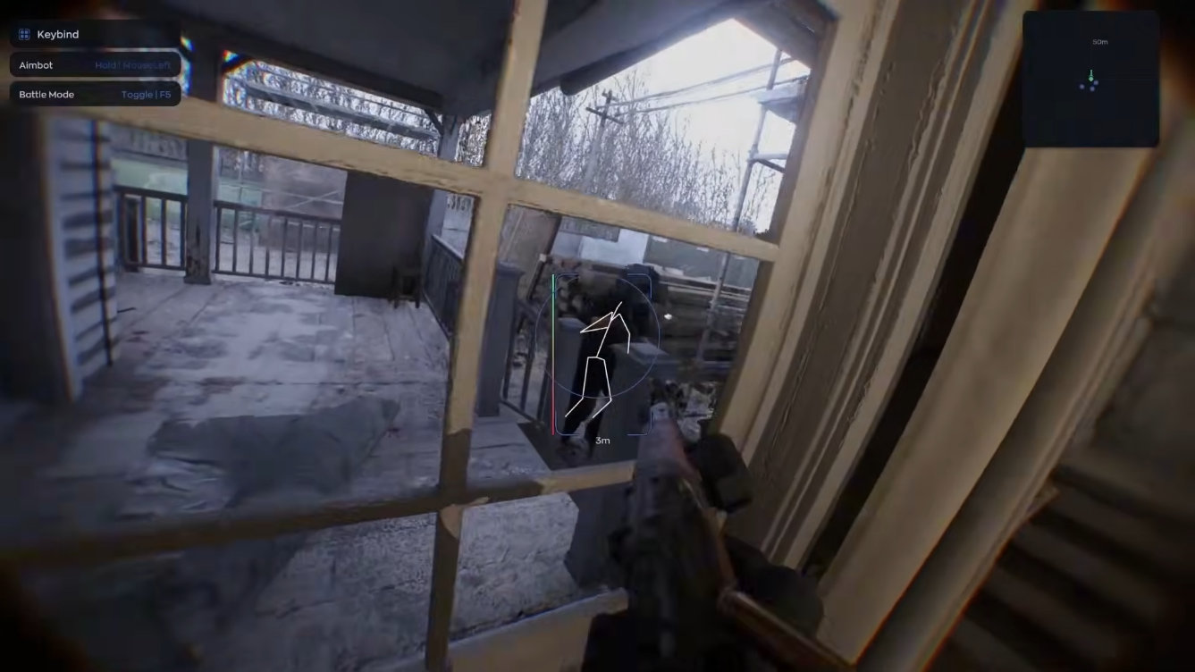 Bodycam body-camera view without traditional HUD elements