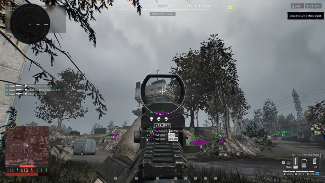 BODYCAM interior map with ESP and aim assistance